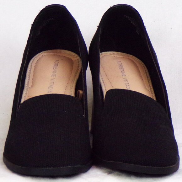 ADRIENNE VITTADINI 7M AV-BRITTINY black pumps fabric uppers cushioned insoles - Picture 5 of 13